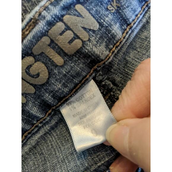 Hang Ten Boyfriend Fit Juniors Medium Wash Jeans Size 9 - Picture 6 of 6